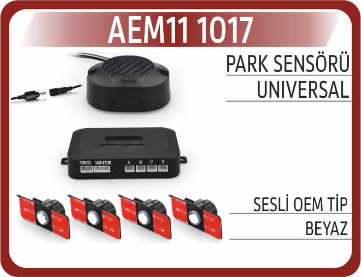 PARK SENSÖRÜ SESLİ OEM TİP BEYAZ