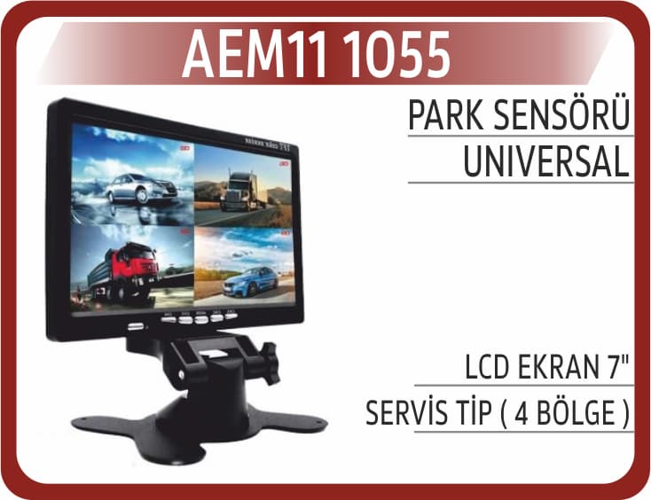 LCD EKRAN 7" SERVİS TİP ( 4 BÖLGE )