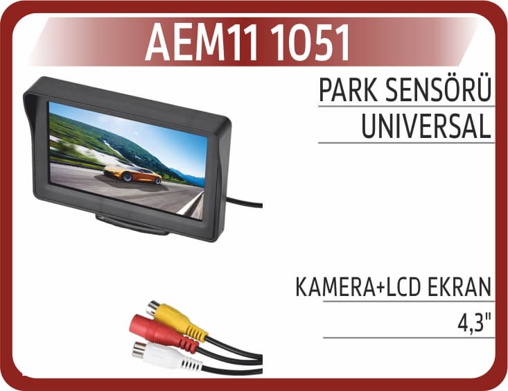 PARK SENSÖRÜ KAMERA+LCD EKRAN 4,3"