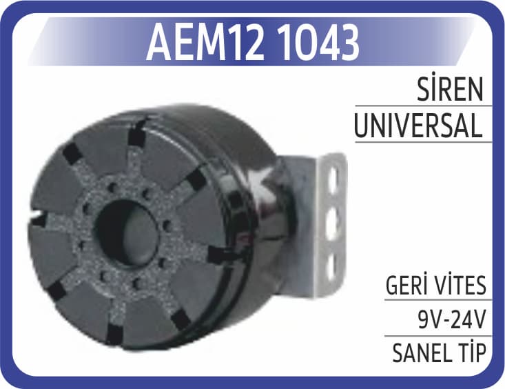 SİREN GERİ VİTES 9V-24V SANEL TİP