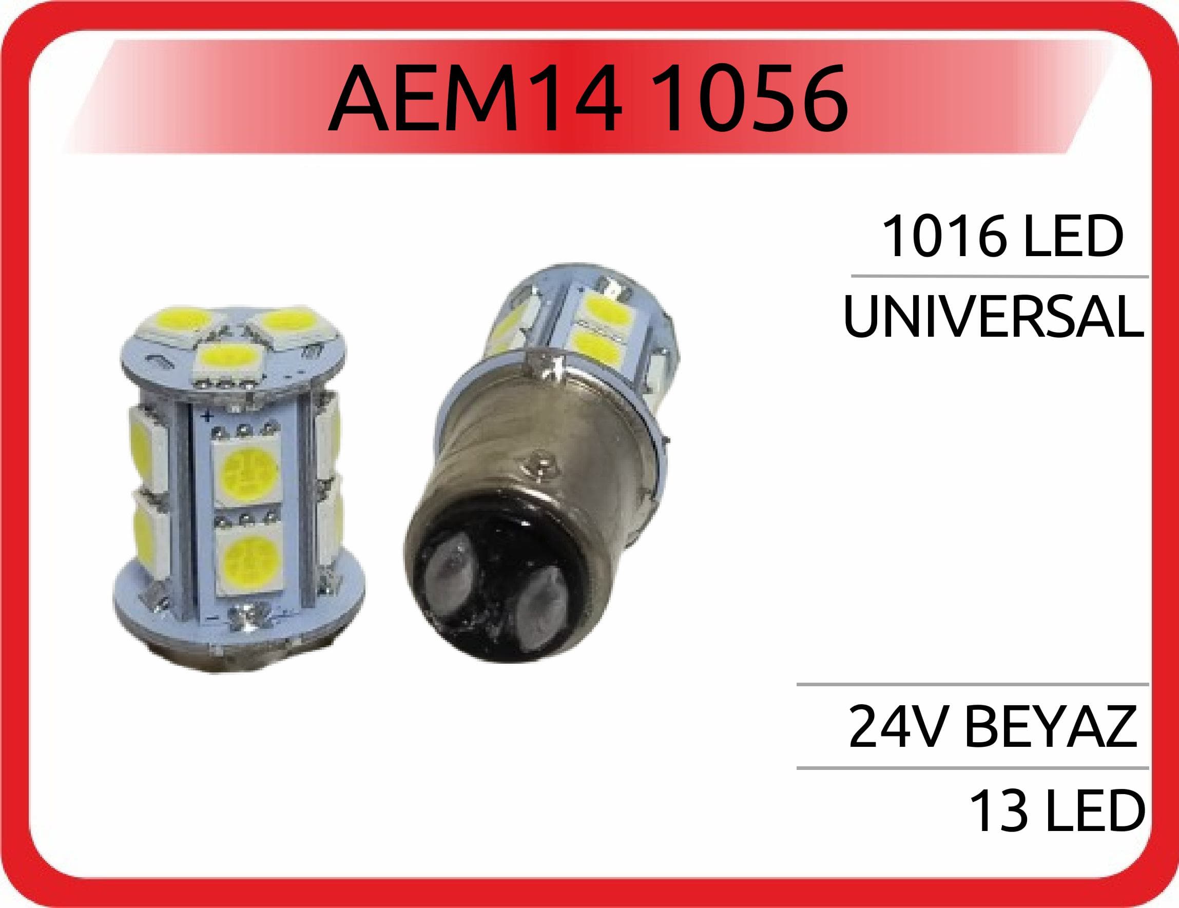1016 LED 24V 13 LED BEYAZ
