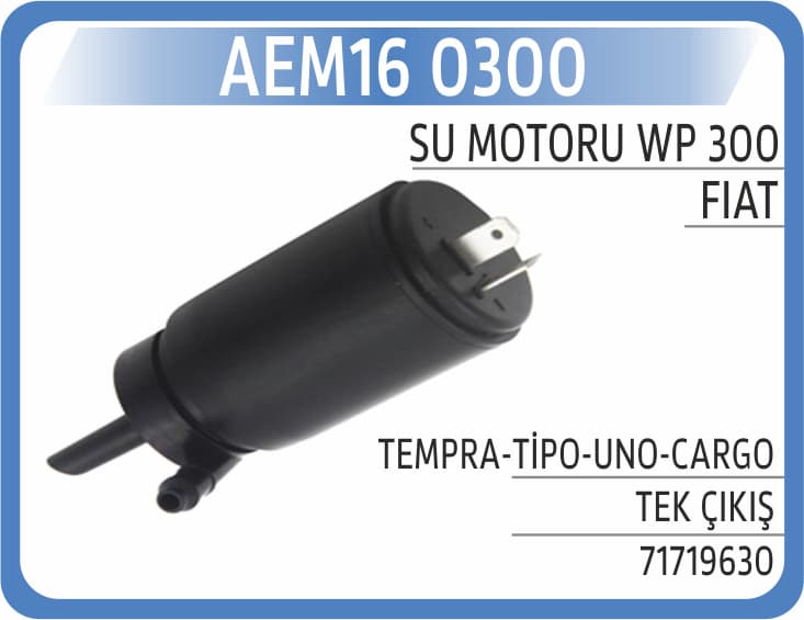 SU MOTORU WP 300 TEMPRA-TİPO-UNO-CARGO TEK ÇIKIŞ