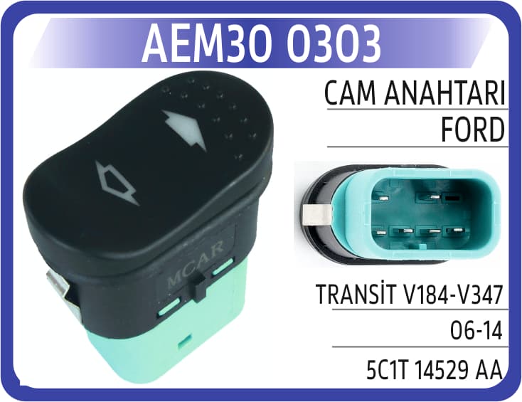 CAM ANAHTARI FORD TRANSİT V184-V347 06-14