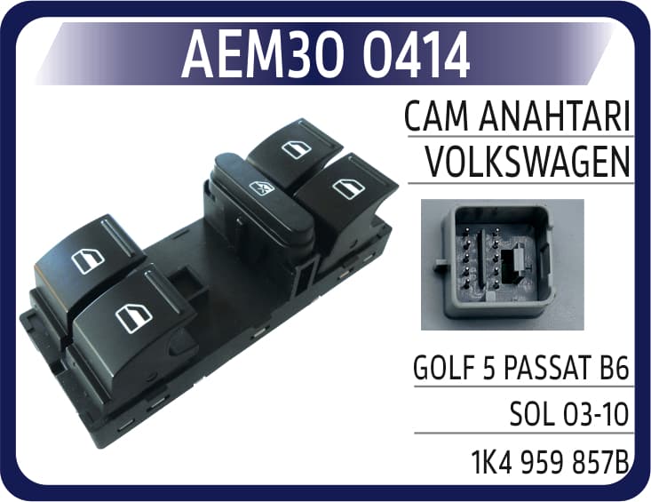 CAM ANAHTARI VW GOLF 5 PASSAT B6 SOL 03-10