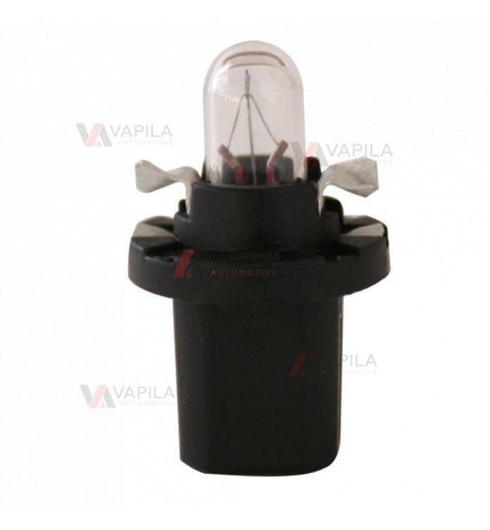 AMPUL DİPSİZ 12V 1.2W SOKETLİ (TABAN:B8,5D SİYAH)